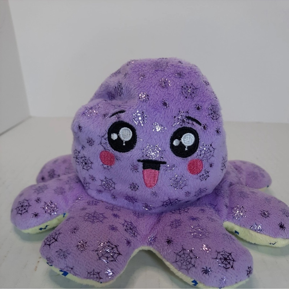 Tee Turtle Happy/Angry Reversible Octopus Plush